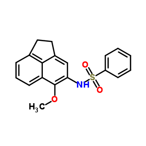 n-(1,2-二氫-5-甲氧基-4-乙酰萘)-苯磺酰胺結(jié)構(gòu)式_94257-08-6結(jié)構(gòu)式