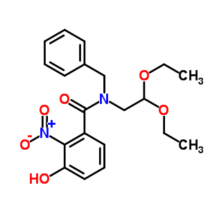 N-(2,2-二乙氧基乙基)-3-羥基-2-硝基-N-(苯基甲基)-苯甲酰胺結(jié)構(gòu)式_94295-87-1結(jié)構(gòu)式