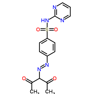 4-[2-(1-乙酰基-2-氧代丙基)二氮雜烯]-n-2-嘧啶-苯磺酰胺結(jié)構(gòu)式_977-20-8結(jié)構(gòu)式